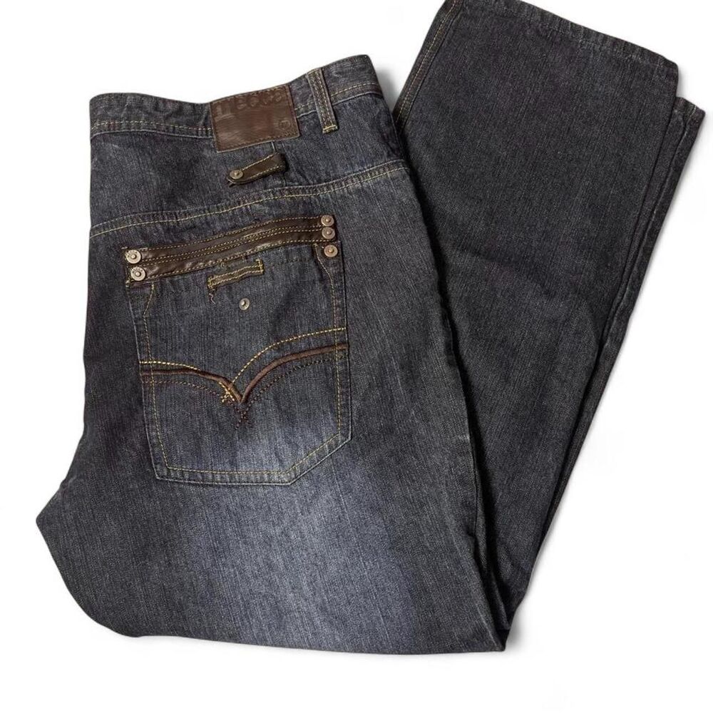 Unbranded Men's Navy and Blue Jeans